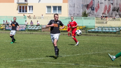 Ostrów Mazowiecka - Piłkarze Ostrovii Ostrów Mazowiecka w spotkaniu 27 kolejki r