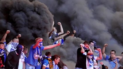 Ostrów Mazowiecka - Mistrzem Polski jest Legia! Tytuł zapewnili stołecznym kibol