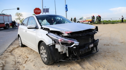 Ostrów Mazowiecka - Na trasie Ostrów Mazowiecka - Różan doszło do zderzenia samo