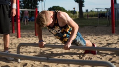 Ostrów Mazowiecka - W ostrowskim streetworkout parku odbyło się nietypowe wydarz