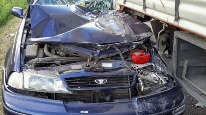 Ostrów Mazowiecka - O bardzo dużym szczęściu może mówić kierowca daewoo nexii, k