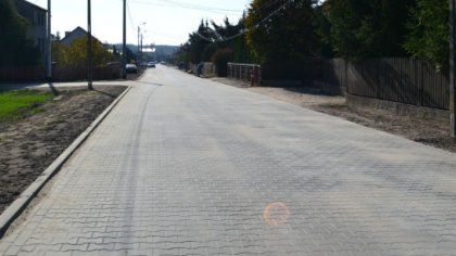 Ostrów Mazowiecka - 451 metrów bieżących nowej nawierzchni ulicy Łącznej w Ostro