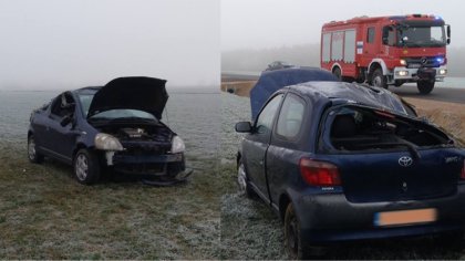 Ostrów Mazowiecka - Do zdarzenia drogowego z udziałem samochodu osobowego doszło