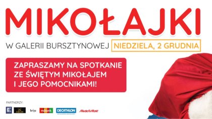 Ostrów Mazowiecka - Galeria Bursztynowa zaprasza dzieci w niedzielę 2 grudnia na