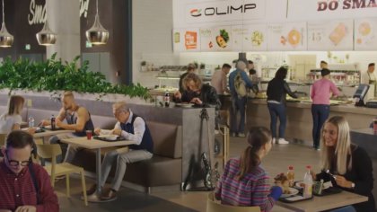 Ostrów Mazowiecka - Restauracja Olimp w Galerii Bursztynowej w Ostrołęce jest do