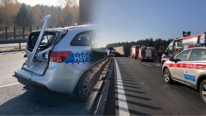 Ostrów Mazowiecka - Droga ekspresowa S8 w Ostrowi Mazowieckiej na pasie w kierun