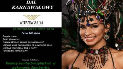 Ostrów Mazowiecka - Centrum Bankietowo-Usługowe Warszawska 34 zaprasza na bal ka