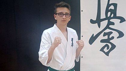 Ostrów Mazowiecka - Rafał Szulęcki to zawodnik Brokowskiego Klubu Karate Kykushi