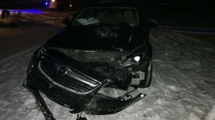 Ostrów Mazowiecka - Kierujący oplem na ulicy Małkińskiej w Broku stracił panowan