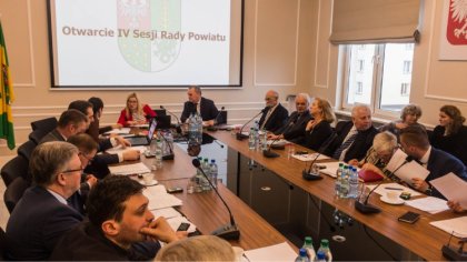 Ostrów Mazowiecka - W sali konferencyjnej Starostwa Powiatowego w Ostrowi Mazowi