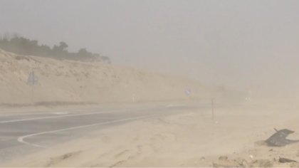 Ostrów Mazowiecka - Burza piaskowa, która nadciągnęła nad Europę, jest największ