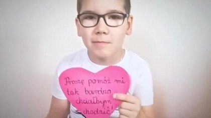 Ostrów Mazowiecka - Marcin Błędowski z Zarąb Kościelnych ma mózgowe porażenie dz