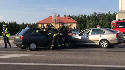 Ostrów Mazowiecka - Wymuszenie pierwszeństwa przejazdu na ulicy Małkińskiej w Os