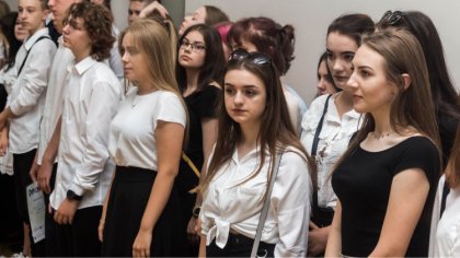 Ostrów Mazowiecka - Uczniowie ostrowskiej 