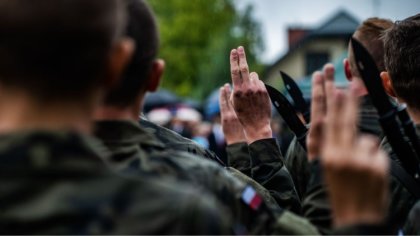 Ostrów Mazowiecka - Wczoraj w Olszynce Grochowskiej słowa roty przysięgi wojskow