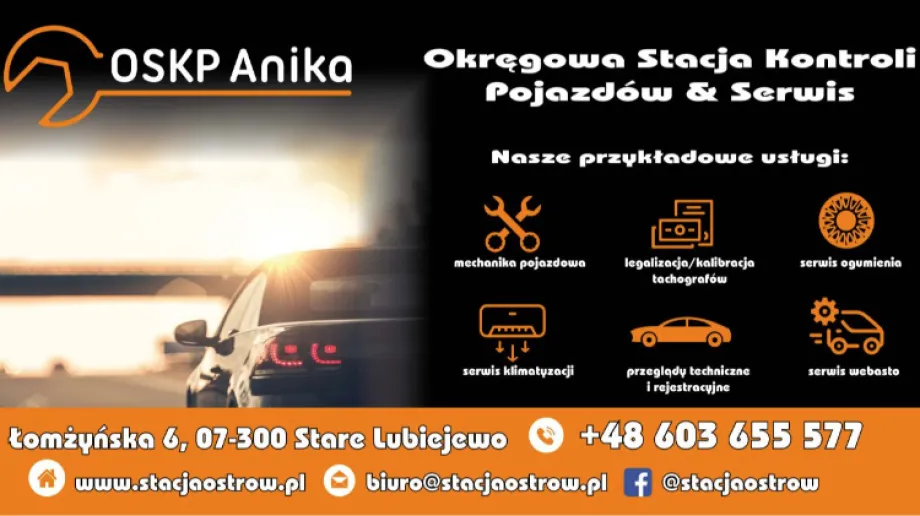 Okręgowa Stacja Kontroli Pojazdów Anika w Starym Lubiejewie zaprasza do skorzystania z oferowanych usług. Nowi właściciele gruntownie wyremont