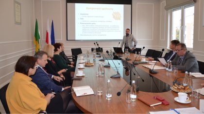 Ostrów Mazowiecka - Przedstawiciele powiatu ostrowskiego i miasta Ostrów Mazowie