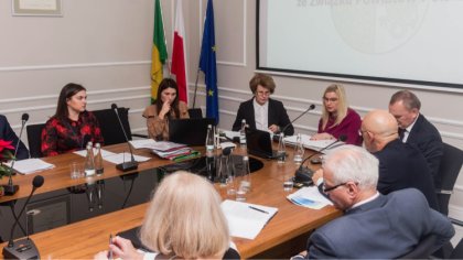 Ostrów Mazowiecka - W sali konferencyjnej Starostwa Powiatowego w Ostrowi Mazowi