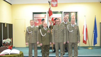 Ostrów Mazowiecka - Uroczystość pożegnania żołnierzy kończących wieloletnią służ