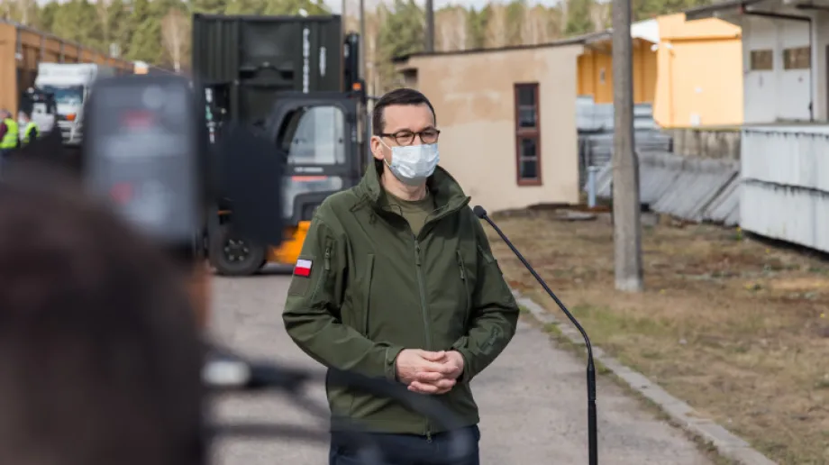 W Komorowie w Agencji Rezerw Materiałowych po godz. 10 30. odbyła się konferencja prasowa z udziałem premiera Mateusza Morawieckiego. Premier p