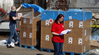 Ostrów Mazowiecka - Polski Czerwony Krzyż na Mazowszu prowadzi działania pomocow