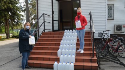 Ostrów Mazowiecka - Do gminy Małkinia Górna trafiły środki do dezynfekcji przeka