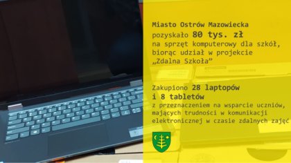 Ostrów Mazowiecka - Miasto Ostrów Mazowiecka pozyskało, w ramach projektu 