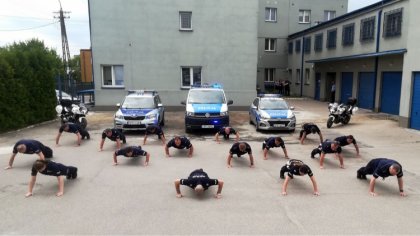 Ostrów Mazowiecka - Funkcjonariusze z Komendy Powiatowej Policji w Ostrowi Mazow