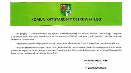 Ostrów Mazowiecka - Od 1 lipca mieszkańcy Ostrowi Mazowieckiej będą mogli korzys