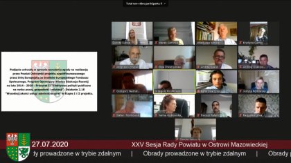 Ostrów Mazowiecka - Odbyła się XXV sesja rady powiatu, obrady prowadzone były w 