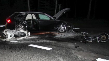 Ostrów Mazowiecka - Wczoraj wieczorem na drodze DK50 w pobliżu Starej Grabownicy