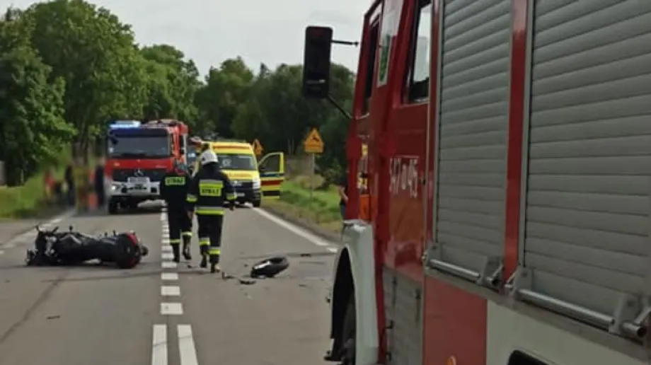 W ostatni weekend doszło do zderzenia motocyklu z samochodem osobowym. Do kolizji doszło w na drodze wojewódzkiej 627 w miejscowości Stok. W wy