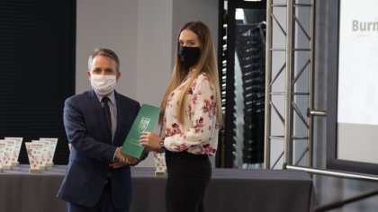 Ostrów Mazowiecka - Władze miasta na czele z burmistrzem miasta Jerzym Bauerem, 