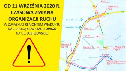 Ostrów Mazowiecka - W związku z remontem drogi wojewódzkiej nr 627 w Ostrowi Maz