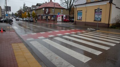 Ostrów Mazowiecka - Istnieją miejsca, gdzie przejść dla pieszych jest jak na lek