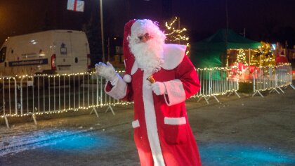 Ostrów Mazowiecka - Gość z Laponii odwiedził Ostrów Mazowiecką. W niedzielę 20 g