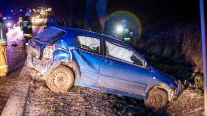 Ostrów Mazowiecka - Poważny wypadek koło Czerwina. W Grodzisku zderzyły się dwa 
