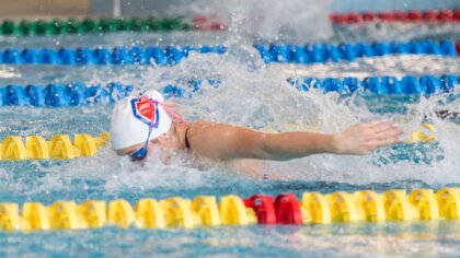 Ostrów Mazowiecka - Zawodniczka Sekcji Pływania Narew Ostrołęka Angelika Wikieł 
