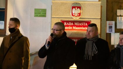 Ostrów Mazowiecka - Poseł Grzegorz Braun, jeden z liderów Konfederacji, spotkał 