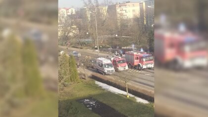 Ostrów Mazowiecka - Dwie osoby zostały przewiezione do szpitala w wyniku zderzen