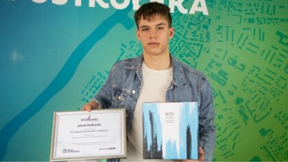 Ostrów Mazowiecka - Jakub Małkiński utalentowany lewy obrońca Ostrovii Ostrów Ma