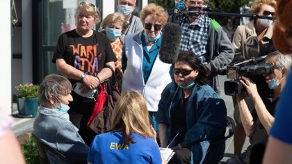 Ostrów Mazowiecka - Elżbieta Jaworowicz, prowadząca program 