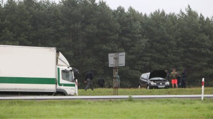 Ostrów Mazowiecka - Do zdarzenia drogowego doszło na drodze krajowej 60 w pobliż