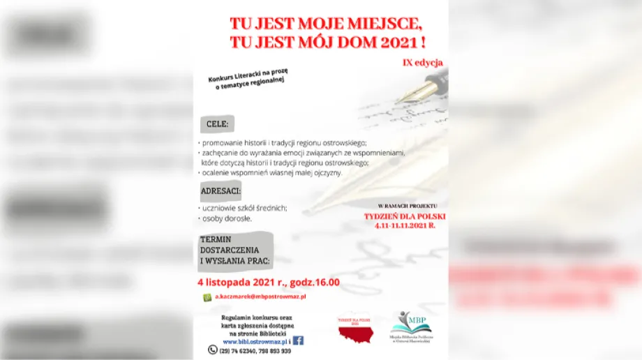 Fot. Miejska Biblioteka Publiczna w Ostrowi Mazowieckiej / Facebook