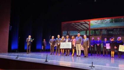 Ostrów Mazowiecka - Sołectwo Antoniewo otrzymało nagrodę podczas Mazowieckiej Ga