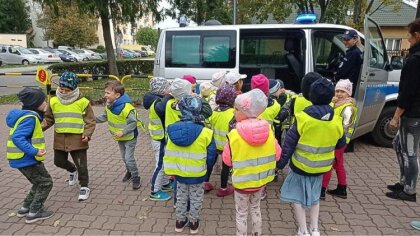 Ostrów Mazowiecka - Policjanci przeprowadzili spotkanie z przedszkolakami, które