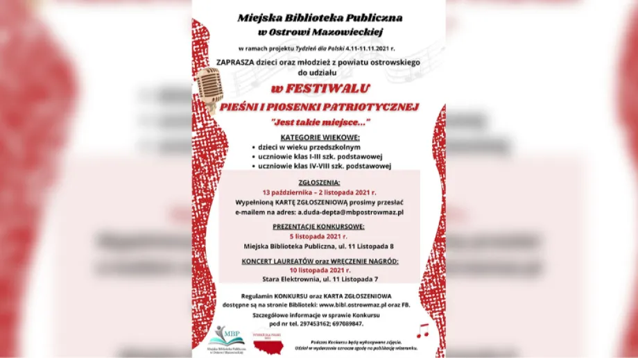 Fot. Miejska Biblioteka Publiczna w Ostrowi Mazowieckiej / Facebook