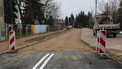 Ostrów Mazowiecka - Trwają prace remontowe odcinka ulicy Królowej Bony w Ostrowi
