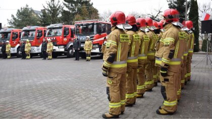 Ostrów Mazowiecka - Przed Komendą Powiatową PSP w Mińsku Mazowieckim odbył się u