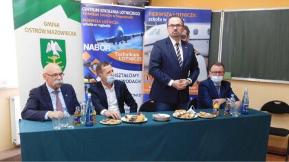 Ostrów Mazowiecka - Gminę Ostrów Mazowiecka odwiedził Wiceminister Infrastruktur